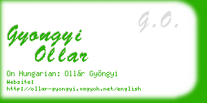 gyongyi ollar business card